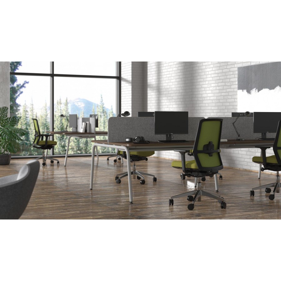 Narbutas Round Bench Desking with Storage